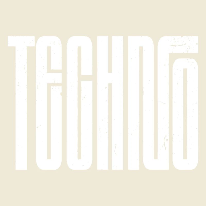 Typographie rétro techno audacieuse