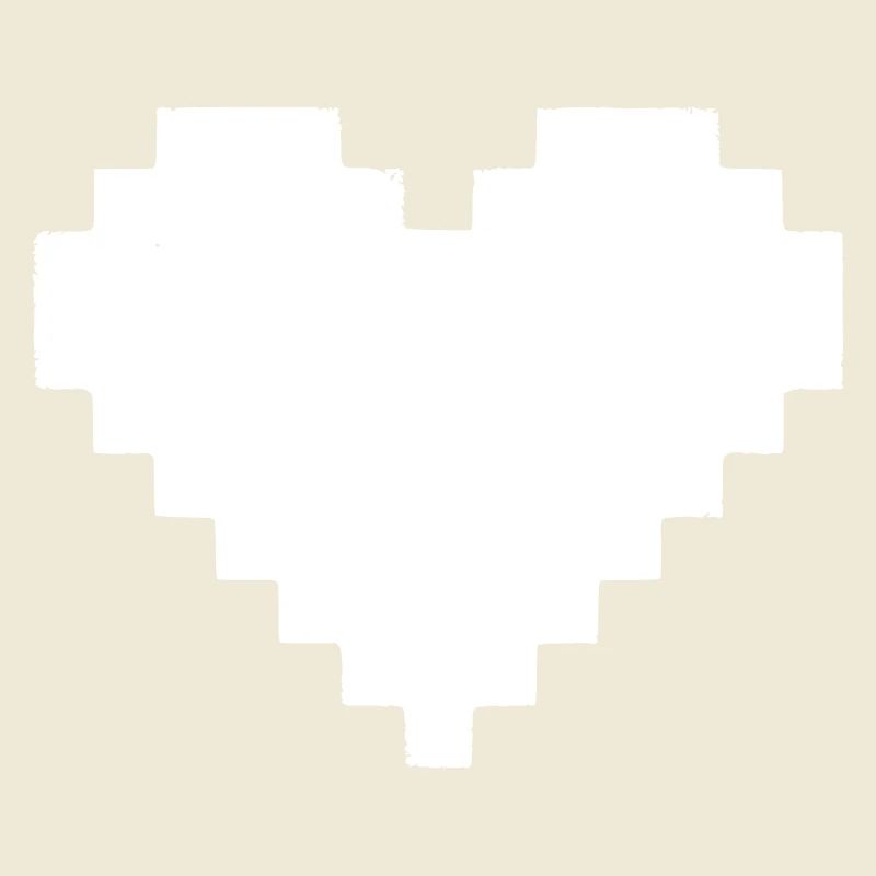 Pixel Herz 8-Bit Leben