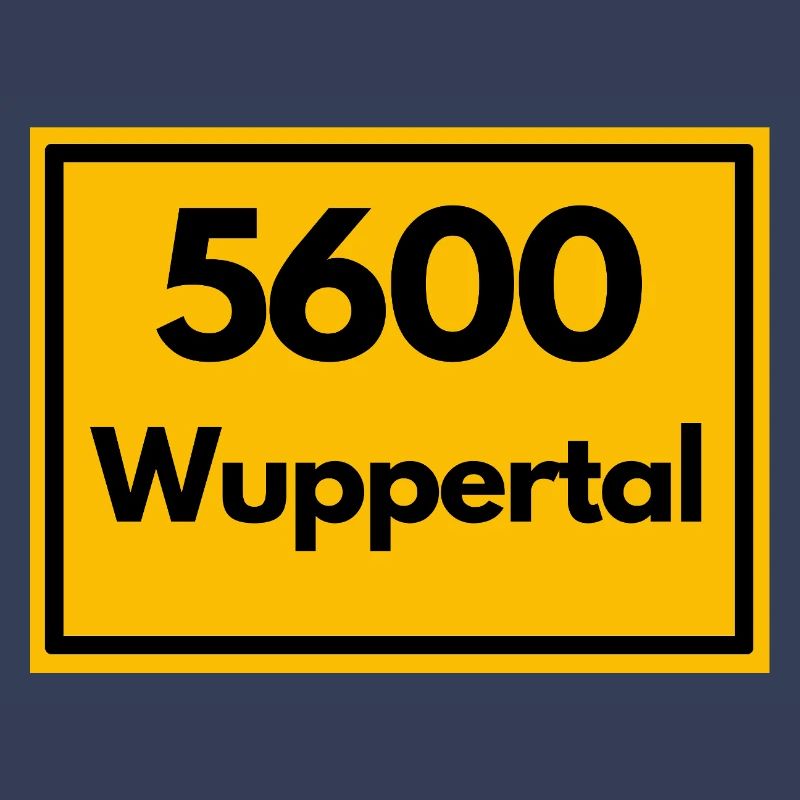 OLD POSTCODE POSTCODE RETRO 5600 WUPPERTAL BERGISH