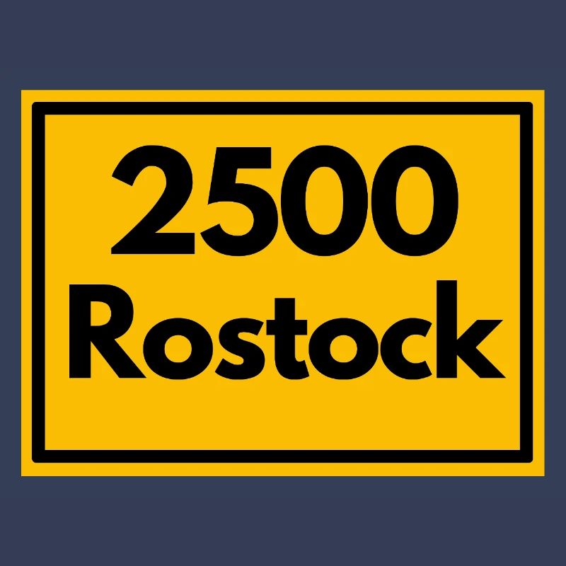 OLD POSTCODE POSTCODE RETRO 2500 ROSTOCK HANSEPORT