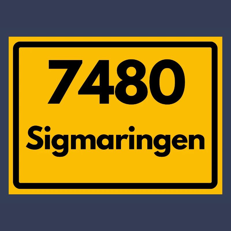 OLD POSTCODE RETRO 7480 SIGMARINGEN HEIMAT