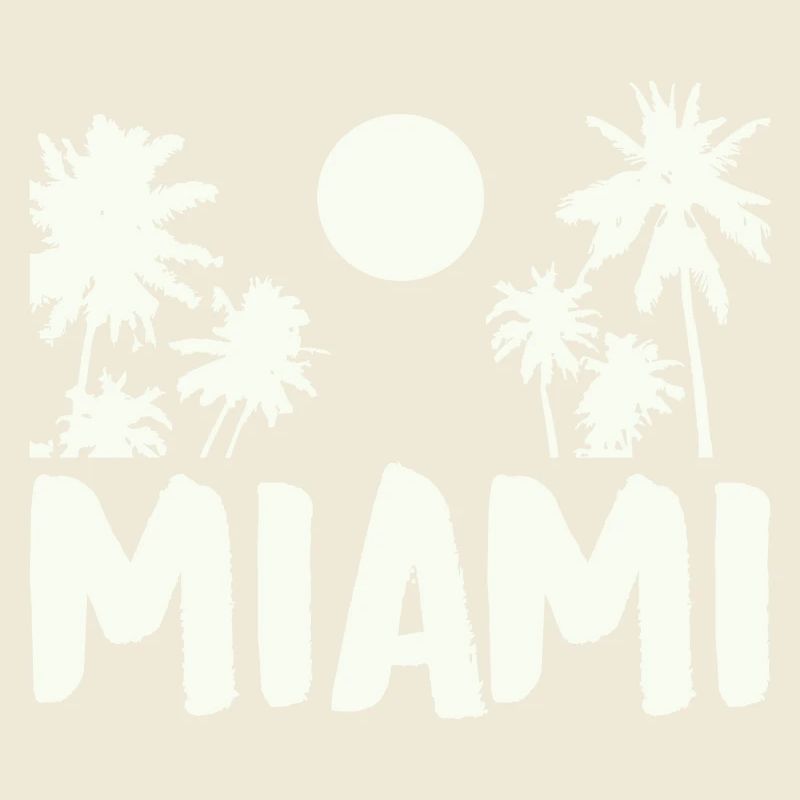 Palmiers de nuit de Miami