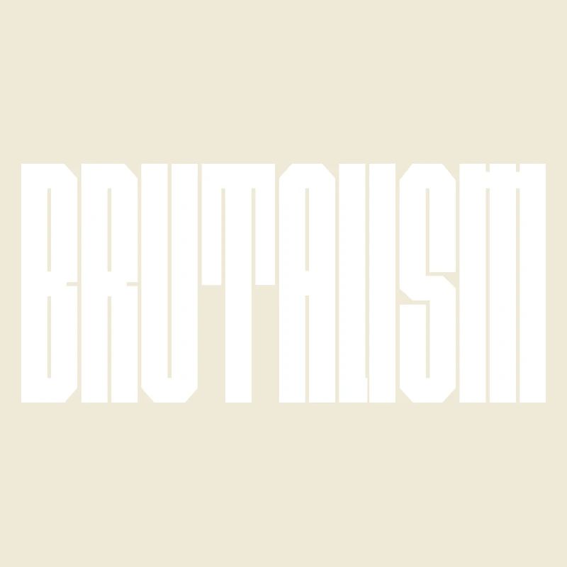 Mutiges Brutalismus-Logodesign