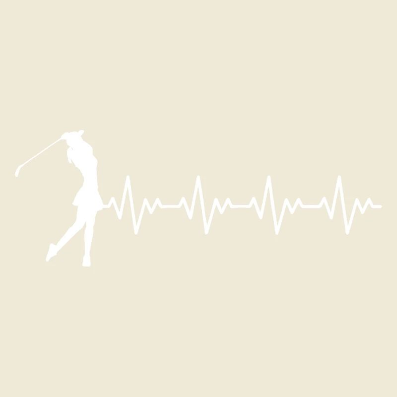 Golfeuse Golfeuse Coup de golf ECG Battement de cœur