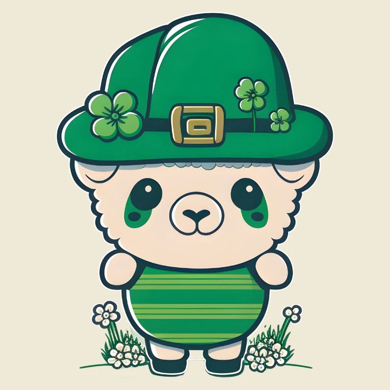 Sharp avec un chapeau vert et des trèfles