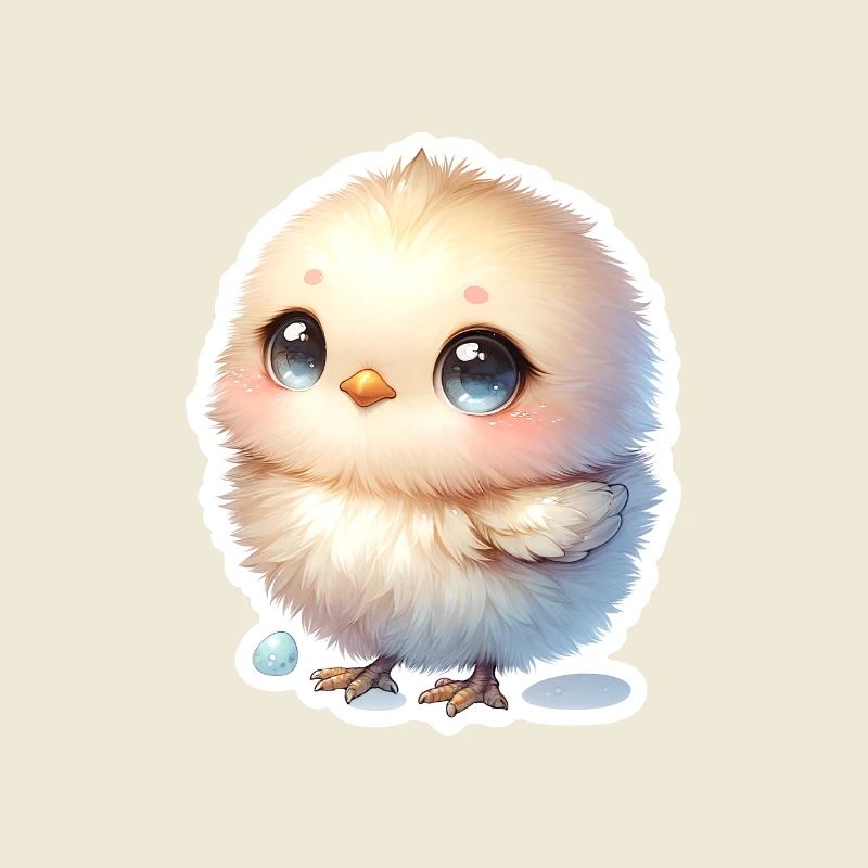 A Sweet Easter Chick With Blue Eyes