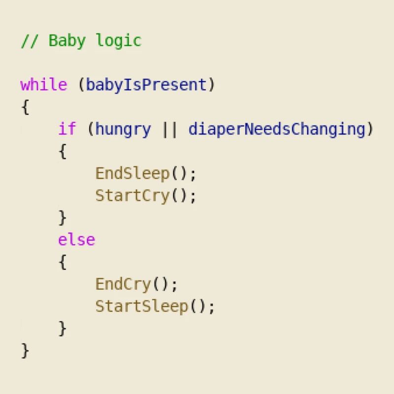 Baby logic Programmierer Geschenkidee