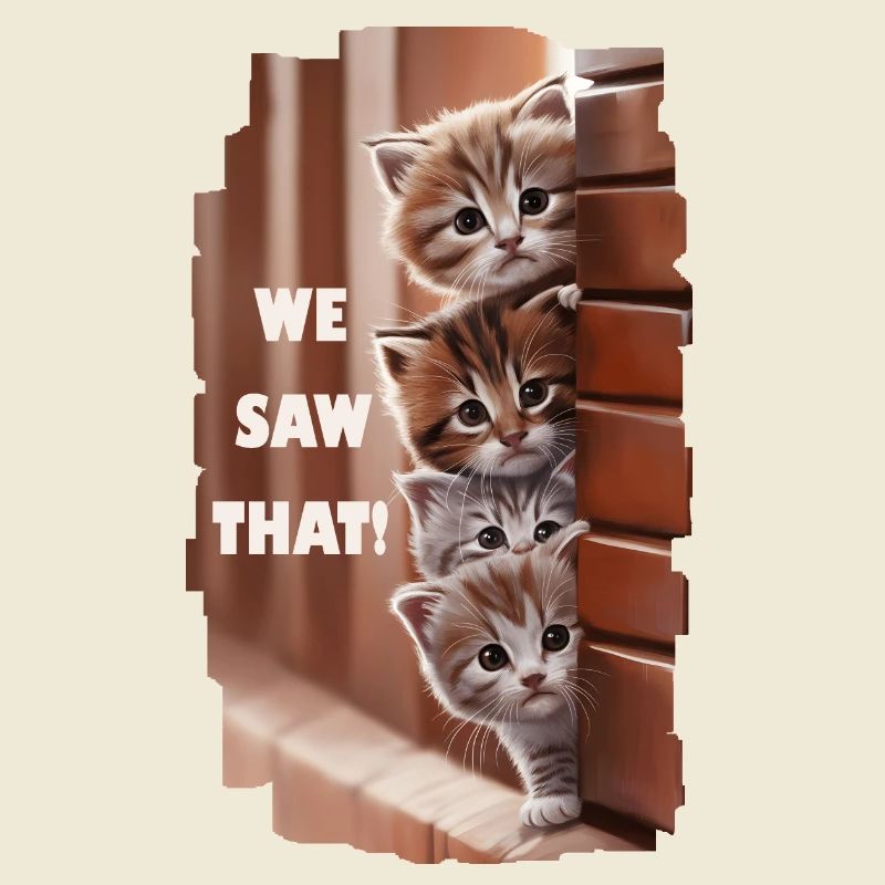 We saw that! - Curious cats see everything!