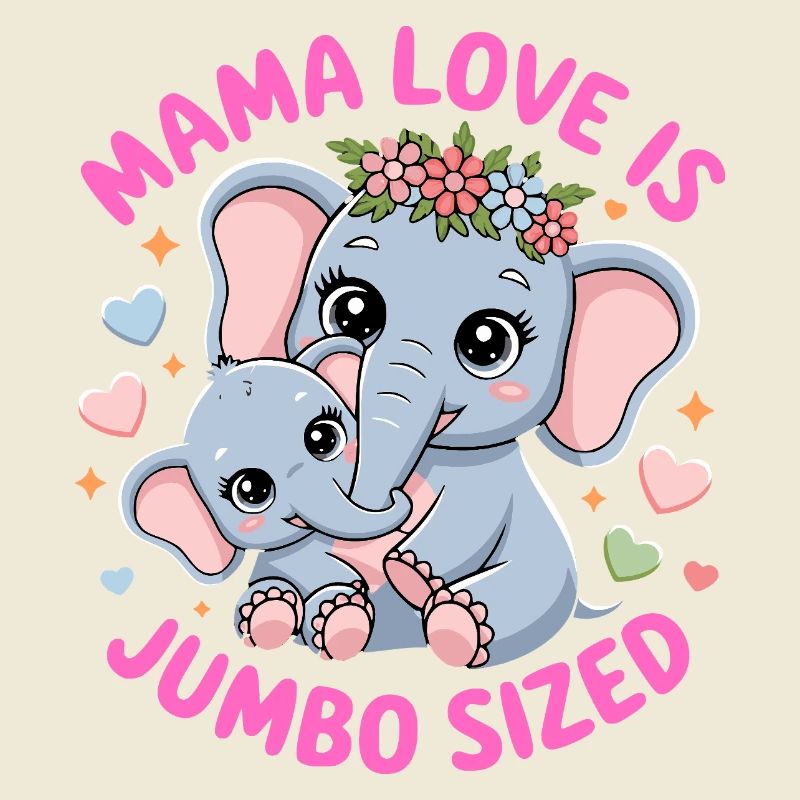 Mama Elefant Shirt Muttertag Geschenk Mutterliebe