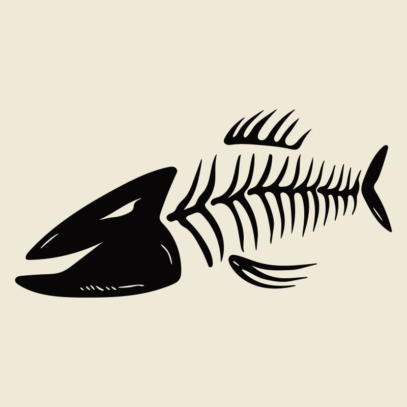 Fischkopf Vector Gräten - In allen Farben