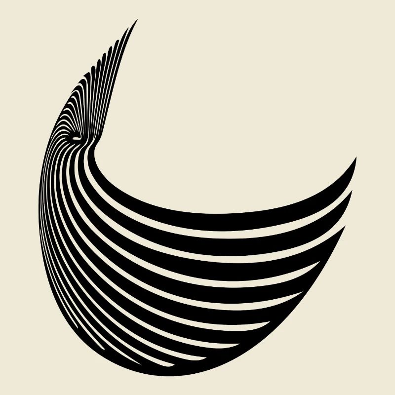Geometric stripe wing