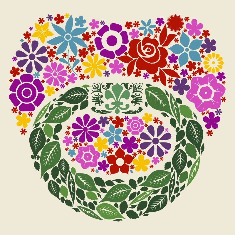 Pacifier floral pattern