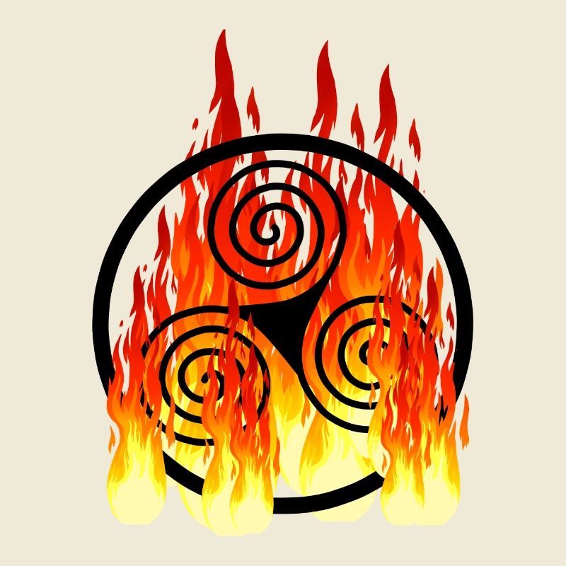 Celtic symbol in fire Celtic Vikings