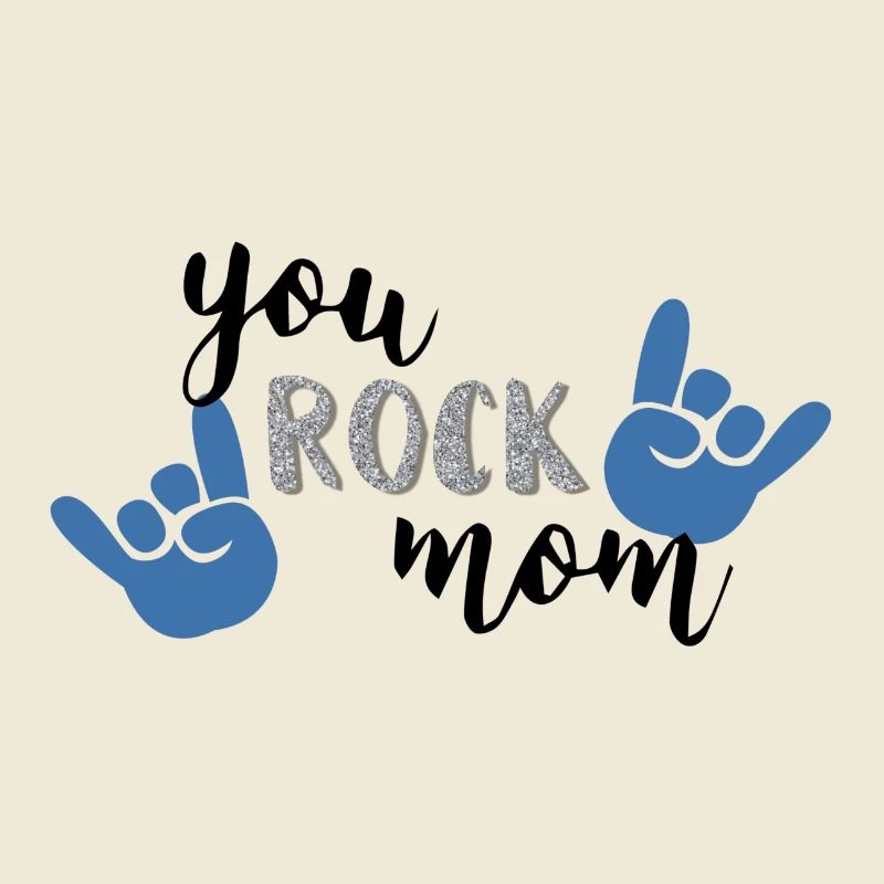 Sie rocken Mutter blaue Version