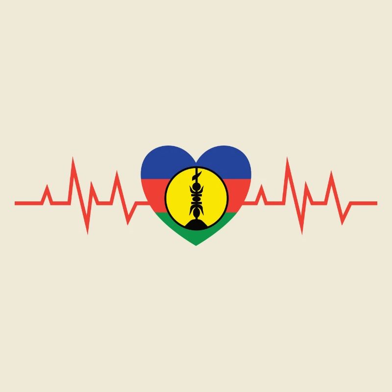 gift design kanak flag New Caledonia