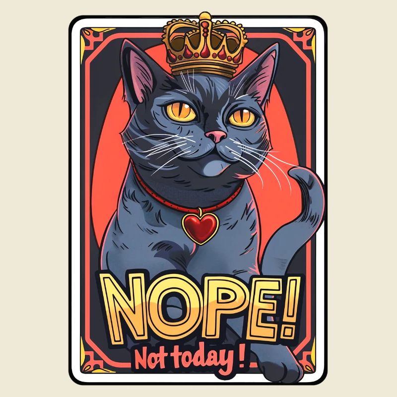 Cat doesn't feel like it