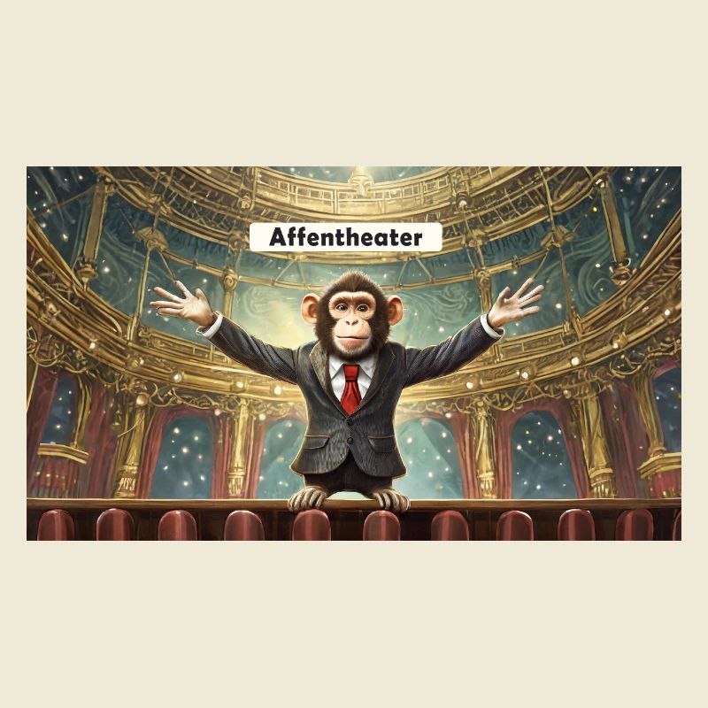 Pun ambiguous expression – Affentheater (farce)