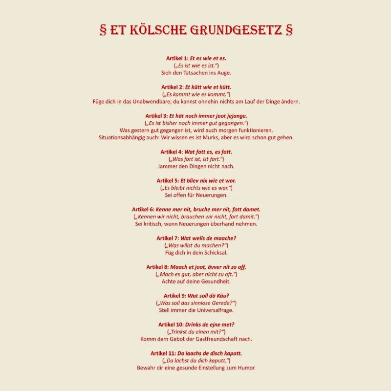 Et Kölsche Basic Law - Et Kölsche Basic Law