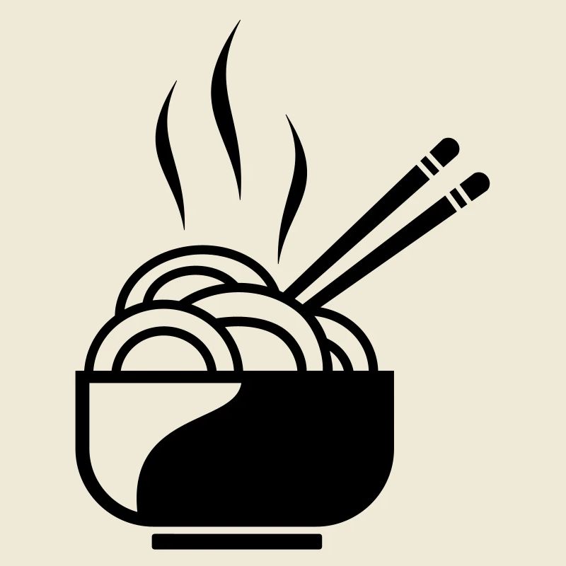 Nudeln mit Stäbchen