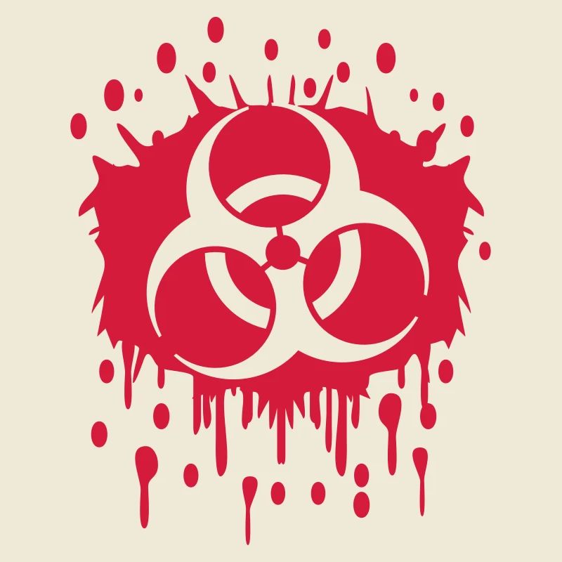 Graffiti de sang Biohazard