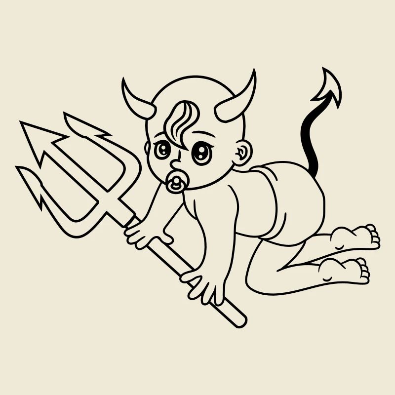 böse teufel dämon hölle teufelchen satan krabbeln