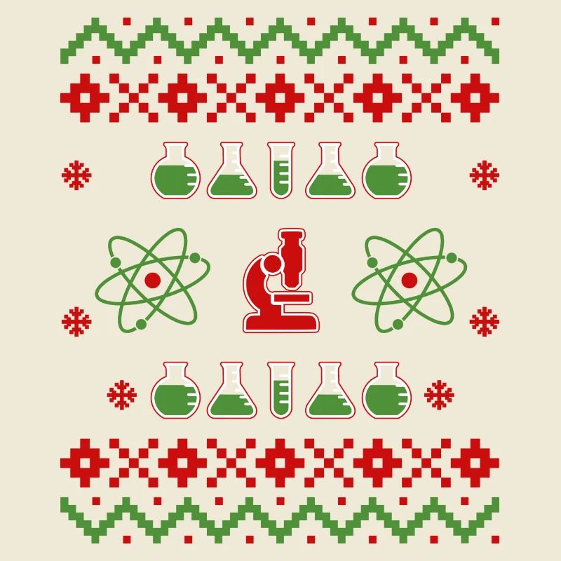 Ugly Christmas Pullover Sweatshirt Science