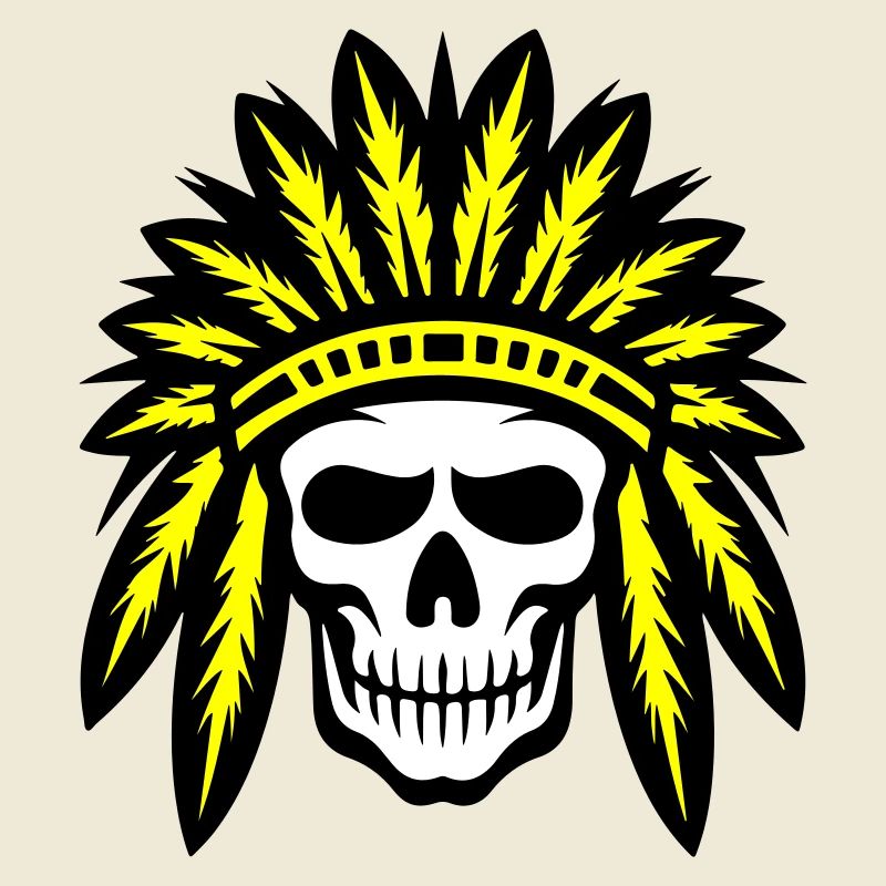 Apache Indianer Häuptling Totenkopf