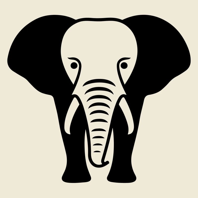 Silhouette d’animal éléphant