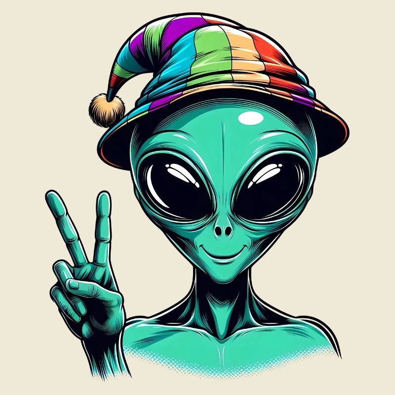 Alien zeigt Peace