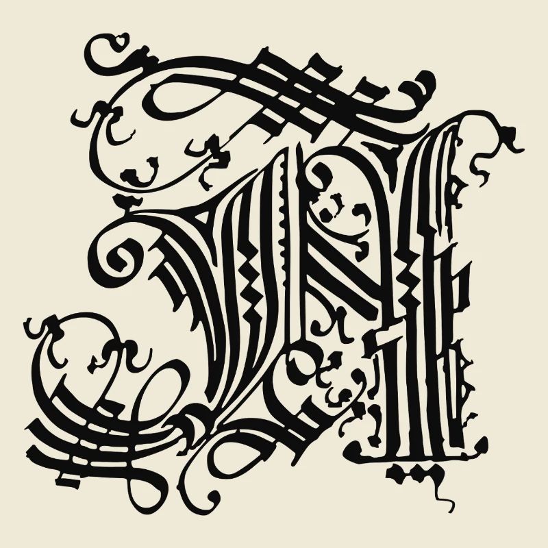 Medieval Core Mittelalter Initialen N Castle Core