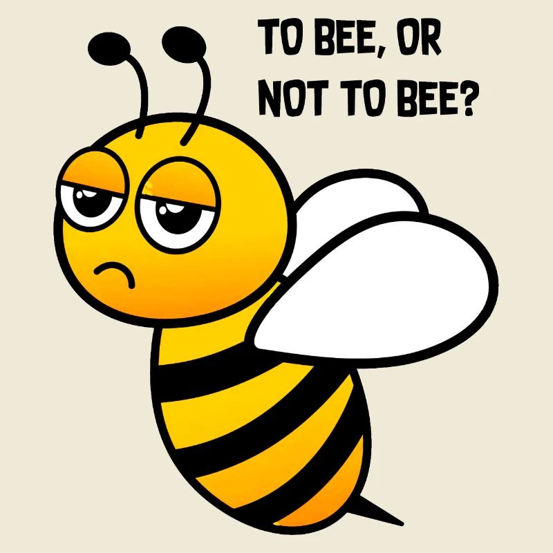 Bee Confused Funny Graphic