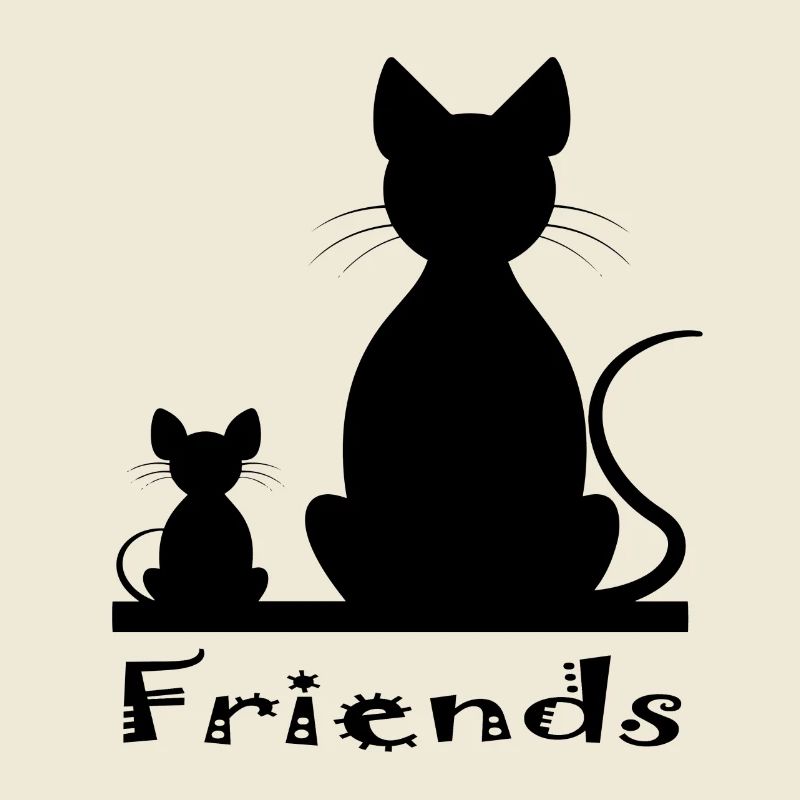 Cat and mouse as friends
