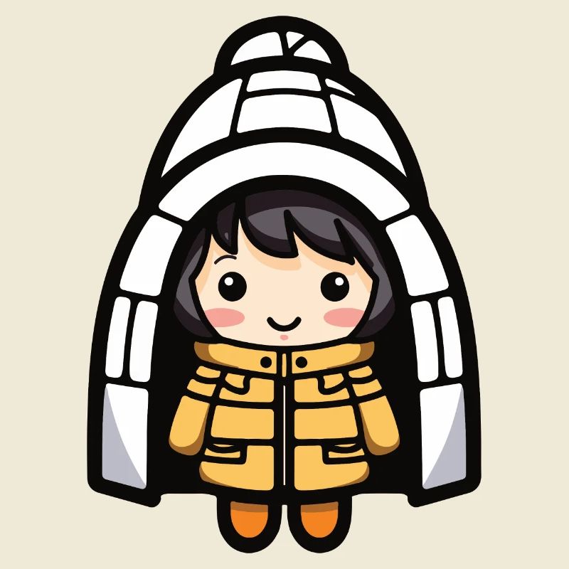 Eskimo Winter Comic Igloo
