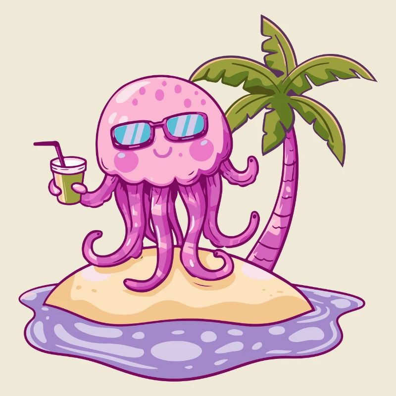 Méduses Vacances d’été à la plage