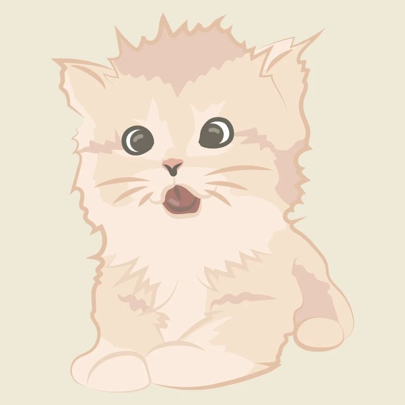 Chat mignon comme illustration