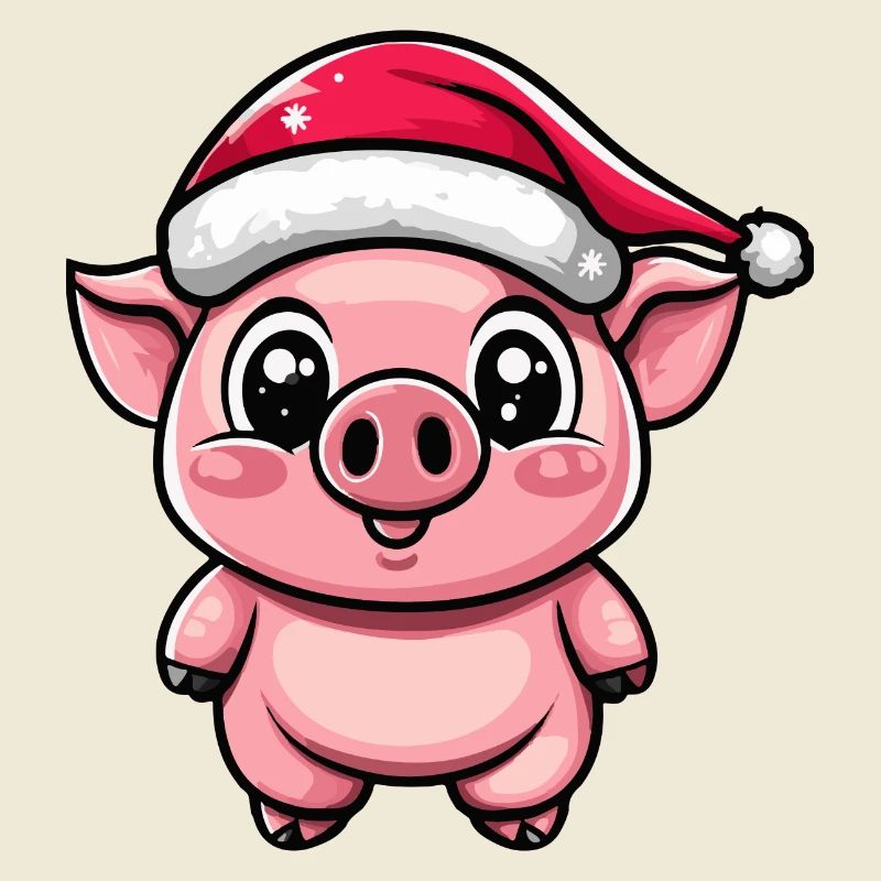 Cochon Noël Mignon