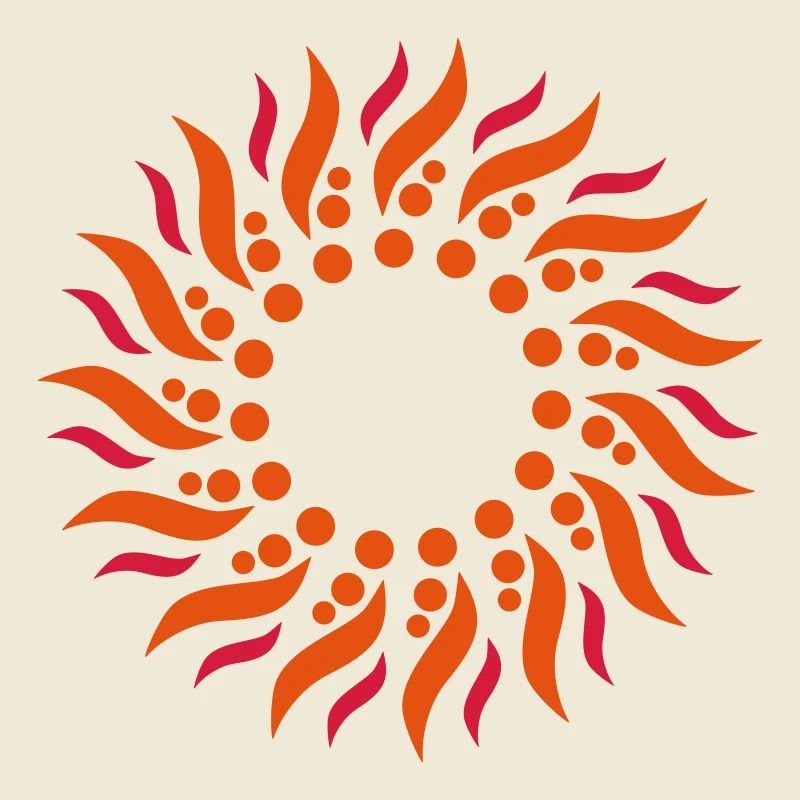 Psychedelic sun