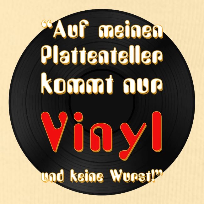 plattenteller mit Vinyl - ohne Wurst