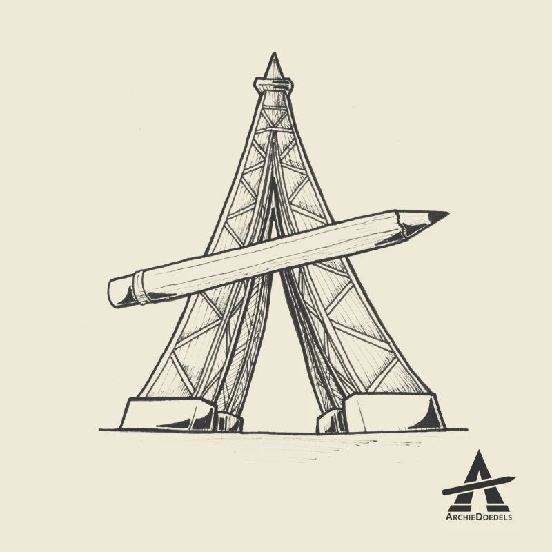 Eiffel tower Pencil
