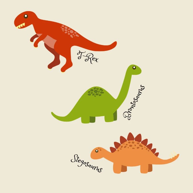 Three dinosaurs