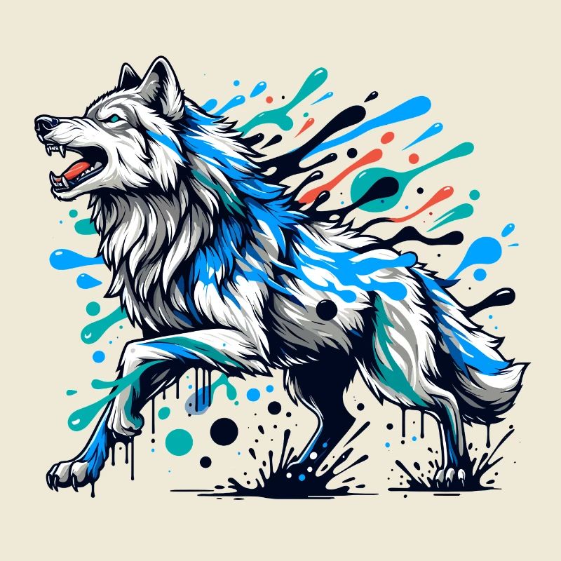 Wunderschöner Wolf
