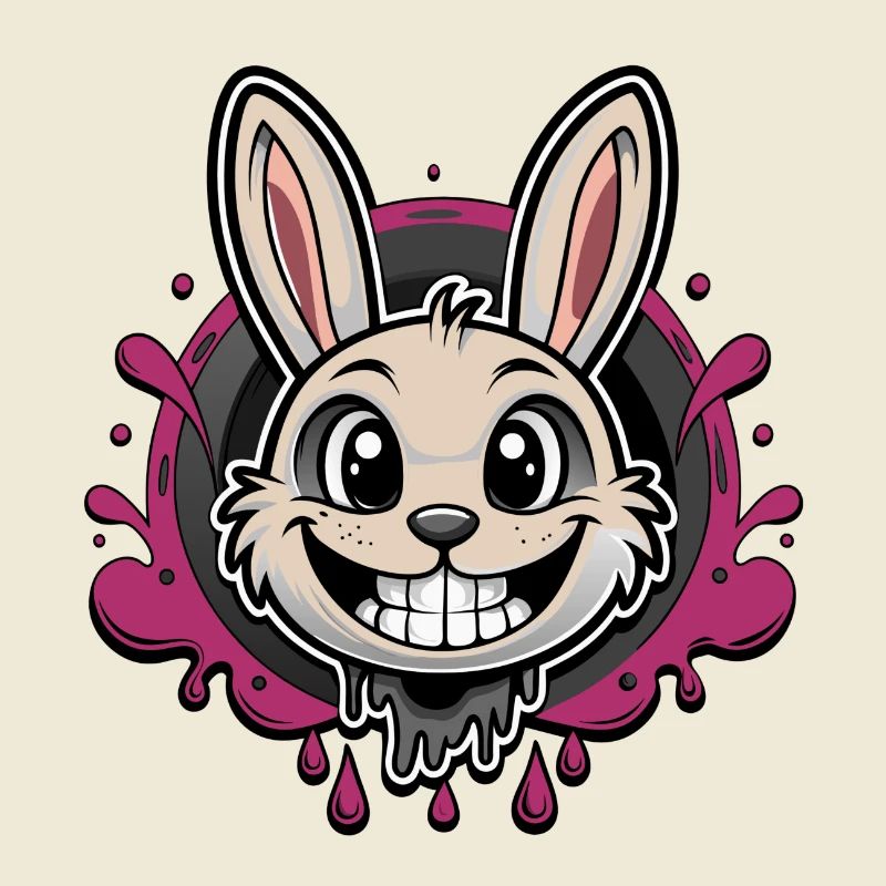 smiling easter bunny