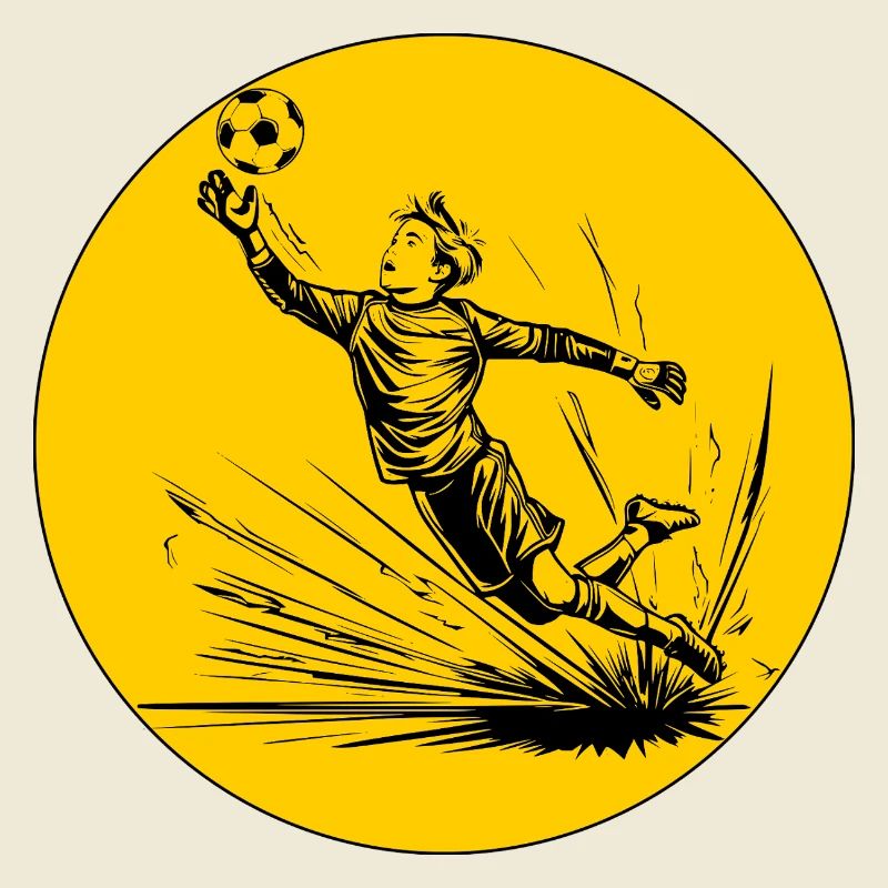 Torwart (schwarz-gelb)