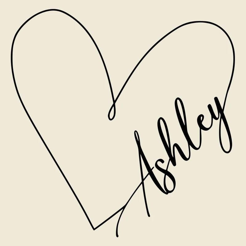 Ashley Name Heart Line