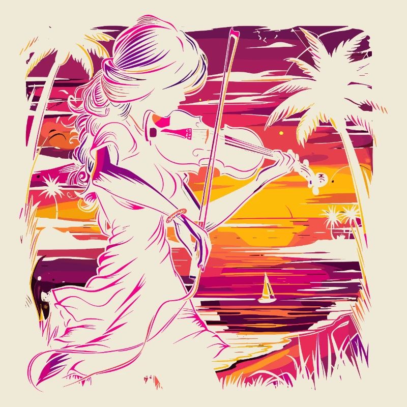 Violoniste Synthwave