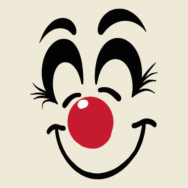 Carnaval du visage de clown joyeux Carnaval Carnaval
