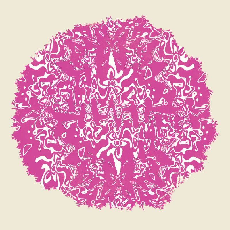 Circle Rose Pink Pattern