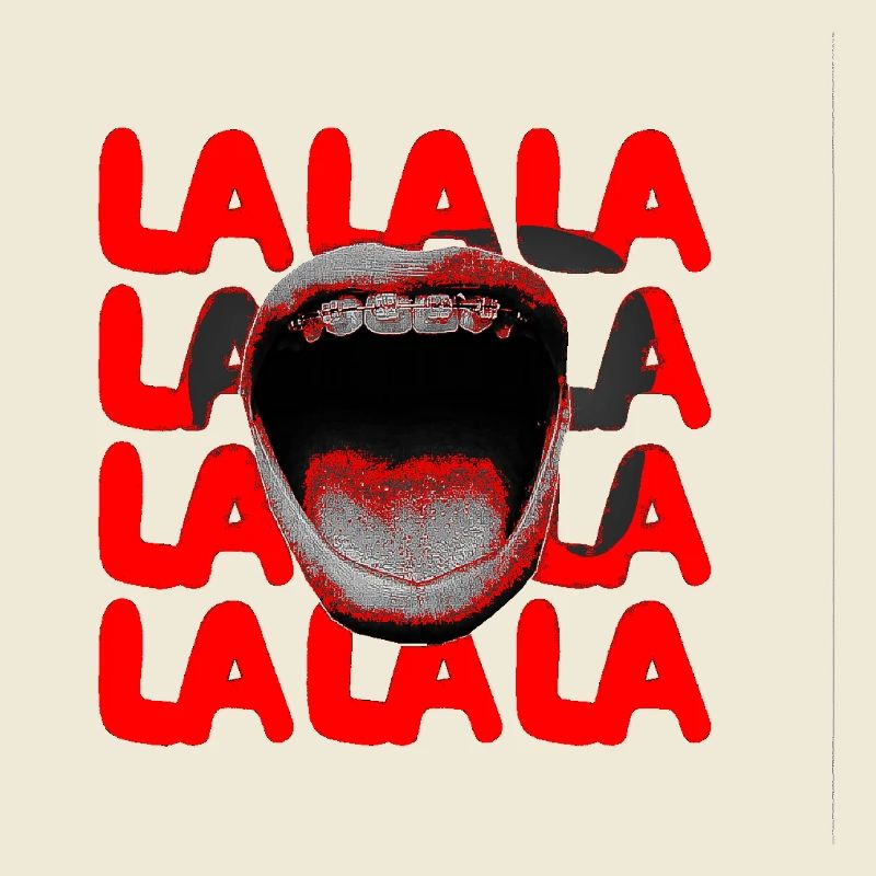 LALA Scream Typography