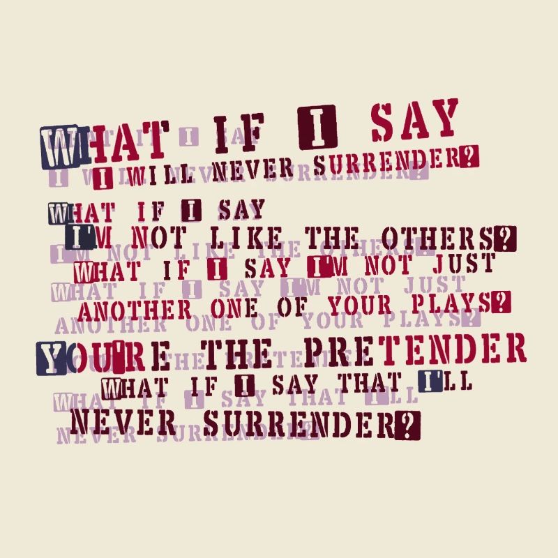 Typographie de la résolution implacable