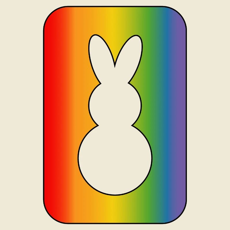 Regenbogen hase